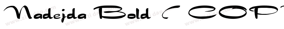 Nadejda Bold (COPY 1)字体转换